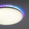 LEUCHTEN DIREKT is JUST LIGHT LED panel svítidlo, bílé, kruhové, stmívatelné, vč. dálkového ovládání, paměť, samostatně ovladatelné RGB+2700-5000K LD 15563-16