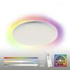 LEUCHTEN DIREKT is JUST LIGHT LED panel svítidlo, bílé, kruhové, stmívatelné, vč. dálkového ovládání, paměť, samostatně ovladatelné RGB+2700-5000K LD 15563-16