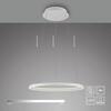 JUST LIGHT Kolekce Schöner Wohnen LED závěsné svítidlo QUILLO, bílé, kruhové, stmívatelné, Comfort Lift, SimplyDim 3000K