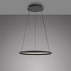 JUST LIGHT Kolekce Schöner Wohnen LED závěsné svítidlo QUILLO, černé, stmívatelné, Comfort Lift, SimplyDim 3000K