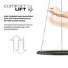 JUST LIGHT Kolekce Schöner Wohnen LED závěsné svítidlo QUILLO, černé, stmívatelné, Comfort Lift, SimplyDim 3000K