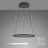 JUST LIGHT Kolekce Schöner Wohnen LED závěsné svítidlo QUILLO, černé, stmívatelné, Comfort Lift, SimplyDim 3000K