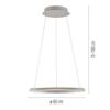JUST LIGHT Kolekce Schöner Wohnen LED závěsné svítidlo QUILLO, písková barva, stmívatelné, paměťová funkce, SimplyDim 3000K