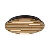 JUST LIGHT LED stropní svítidlo AKUSTIK, dřevo, přírodní, kruhové 3000K