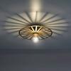 LEUCHTEN DIREKT is JUST LIGHT stropní svítidlo 30x30 matná mosaz kruhové laťový vzhled  LD 15635-60