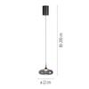 JUST LIGHT Kolekce Schöner Wohnen LED závěsné svítidlo POSH, šedé, 1-ramenné, stmívatelné, SimplyDim 3000K