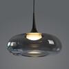 JUST LIGHT Kolekce Schöner Wohnen LED závěsné svítidlo POSH, šedé, 1-ramenné, stmívatelné, SimplyDim 3000K