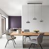 JUST LIGHT Kolekce Schöner Wohnen LED závěsné svítidlo POSH, šedé, stmívatelné, Comfort Lift, SimplyDim 3000K