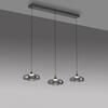JUST LIGHT Kolekce Schöner Wohnen LED závěsné svítidlo POSH, šedé, stmívatelné, Comfort Lift, SimplyDim 3000K