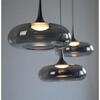 JUST LIGHT Kolekce Schöner Wohnen LED závěsné svítidlo POSH, šedé, 7-ramenné, stmívatelné, SimplyDim 3000K
