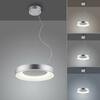 LEUCHTEN DIREKT is JUST LIGHT LED závěsné svítidlo stříbrné ovládané přes aplikaci Tuya stmívatelné RGB+CCT 2700-5000K LD 17075-21