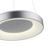 LEUCHTEN DIREKT is JUST LIGHT LED závěsné svítidlo stříbrné ovládané přes aplikaci Tuya stmívatelné RGB+CCT 2700-5000K LD 17075-21