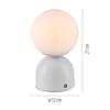 JUST LIGHT Kolekce Schöner Wohnen LED bateriové stolní svítidlo RUDI, bílé, přes USB 3000-6000K