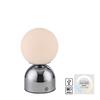 JUST LIGHT Kolekce Schöner Wohnen LED bateriové stolní svítidlo RUDI, chrom, nabíjecí přes USB 3000-6000K