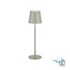 LEUCHTEN DIREKT is JUST LIGHT LED stolní lampa lakovaná šedá ochrana proti stříkající vodě na baterie 3000K LD 19250-40