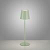 LEUCHTEN DIREKT is JUST LIGHT LED stolní lampa lakovaná zelená ochrana proti stříkající vodě na baterie 3000K LD 19250-43