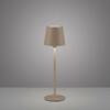 JUST LIGHT LED svítidlo na láhev béžová na baterie dotykový stmívač USB IP54 stolní lampa 3000K LD 19251-39