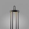 JUST LIGHT LED stolní lampa na baterie černá 50cm dotykový stmívač IP44 zahradní svítidlo 2700K LD 19301-18