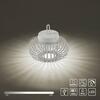 JUST LIGHT LED stolní lampa průměr 25cm bílé na baterie USB IP44 stmívatelné dotykem 2700K LD 19303-16