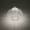 JUST LIGHT LED stolní lampa průměr 36cm bílá na baterie USB IP44 stmívatelné dotykem 2700K LD 19304-16