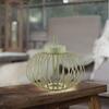 JUST LIGHT LED stolní lampa průměr 36cm zelená na baterie USB IP44 stmívatelné dotykem 2700K LD 19304-43