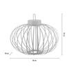 JUST LIGHT LED stolní lampa průměr 46cm bílé na baterie USB IP44 stmívatelné dotykem 2700K LD 19305-16