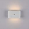 JUST LIGHT LED nástěnné svítidlo na baterie AKKU-ZIDDY, bílá, IP44, nabíjecí, pohybové čidlo 3000K