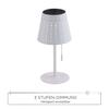 LEUCHTEN DIREKT is JUST LIGHT LED stolní lampa, bílá, stmívatelná, solární, moderní, bez kabelu 3000K