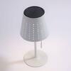 LEUCHTEN DIREKT is JUST LIGHT LED stolní lampa, bílá, stmívatelná, solární, moderní, bez kabelu 3000K