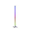 VÝPRODEJ VZORKU LEUCHTEN DIREKT is JUST LIGHT LED stojací svítidlo, stříbrná barva, ideální párty osvětlení, RGB, stmívatelné, dálkový ovladač RGB