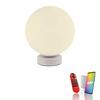 JUST LIGHT LED stolní lampa, koule, bílé, Smarthome, stmívatelné, dálkový ovladač s aplikací Tuya RGB, 2700-5000K