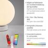 JUST LIGHT LED stolní lampa, koule, bílé, Smarthome, stmívatelné, dálkový ovladač s aplikací Tuya RGB, 2700-5000K