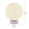 JUST LIGHT LED stolní lampa, koule, bílé, Smarthome, stmívatelné, dálkový ovladač s aplikací Tuya RGB, 2700-5000K