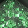 LEUCHTEN DIREKT is JUST LIGHT LED stropní svítidlo KEMAL 2.0, křišťálové sklo, chrom, teplá bílá, dálkový ovladač RGB+3000K