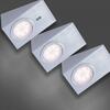 LEUCHTEN DIREKT is JUST LIGHT LED skříňkové svítidlo, ocel, 3-ramenné, klínovité, moderní 3000K 84111-55-3