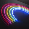 LEUCHTEN DIREKT is JUST LIGHT LED nástěnné svítidlo motiv duhy vícebarevné USB šňůrový vypínač dekorativní LD 85024-70