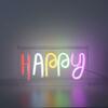 LEUCHTEN DIREKT is JUST LIGHT LED nástěnné svítidlo nápis HAPPY vícebarevné USB vypínač dekorativní LD 85027-70