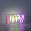 LEUCHTEN DIREKT is JUST LIGHT LED nástěnné svítidlo nápis HAPPY vícebarevné USB vypínač dekorativní LD 85027-70