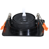 Ecolite SMD čtverec 9cm výklopný max.7W IP20 560lm CCT černá LED-YL202/7W/CCT/CR
