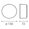 LED2 1010153CS Stropní svítidlo BUTTON II, B CASAMBI 12W 3000K/4000K černá