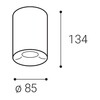 LED2 1150651DTW Stropní svítidlo TUBUS II C, W DALI TW/PUSH TW 9W 3000K-4000K UGR bílá