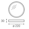 LED2 SLIM-R ON, L STROPNÍ BÍLÉ 1183231