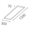 LED2 1229501 LENA 120 SURFACE KIT bílá