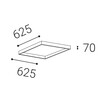 LED2 1229601 LENA 62 SURFACE KIT bílá