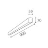 LED2 1237953D Stropní svítidlo NOLI II 90 P, B DALI/PUSH 30W 3000K/3500K/4000K černá