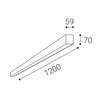 LED2 1238151DT Stropní svítidlo NOLI II 120 P, W TRIAC 40W 3000K/3500K/4000K bílá