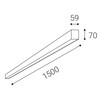 LED2 1238251DTW Stropní svítidlo NOLI II 150 P, W DALI TW/PUSH TW 60W 3000K-4000K bílá