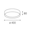 LED2 1272053 MILA 40, B 30 2CCT 3000K/4000K STROPNÍ ČERNÉ
