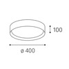 LED2 1272071ZBTW Stropní svítidlo MILA 40, W ZIGBEE TW 30W 2700K-4000K bílá