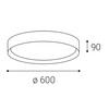 LED2 1272153DT MILA 60, B DIM 60W 2CCT 3000K/4000K stropní černé